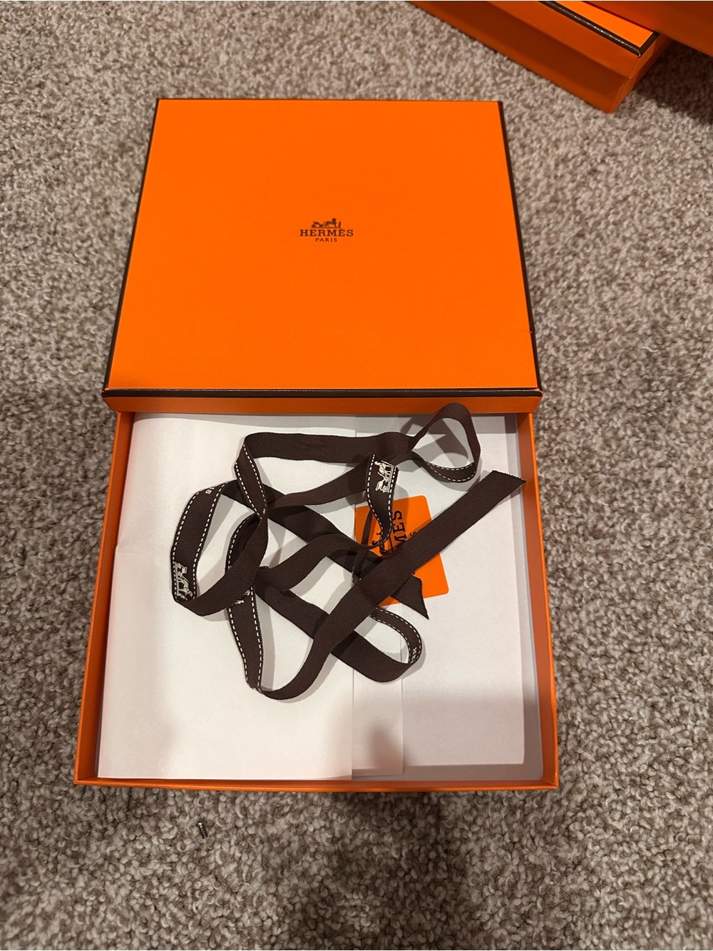 Hermes Men’s Brown Ribbon Accessory